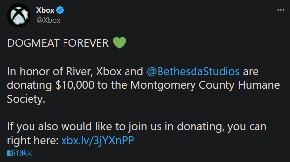 Xbox联合B社慈善捐款1万美元以纪念《辐射4》狗肉原型